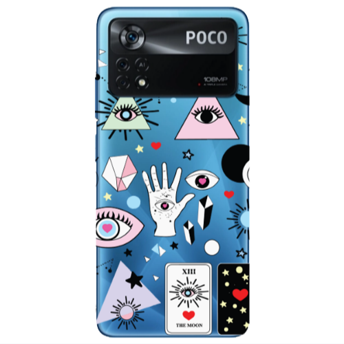Xiaomi Poco X4 Pro Pyramid eyes Transparent Silicone TPU Θήκη