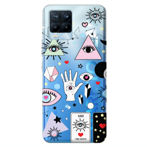 Realme 8 Pro Pyramid eyes Transparent Silicone TPU Θήκη