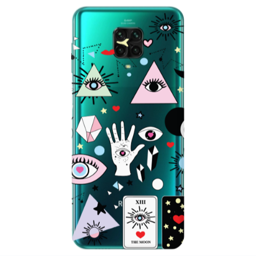 Xiaomi Redmi Note 9S Pyramid eyes Transparent Silicone TPU Θήκη
