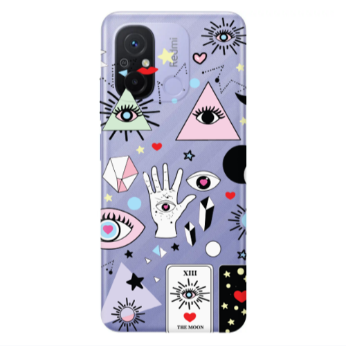 Xiaomi Redmi 12C Pyramid eyes Transparent Silicone TPU Θήκη