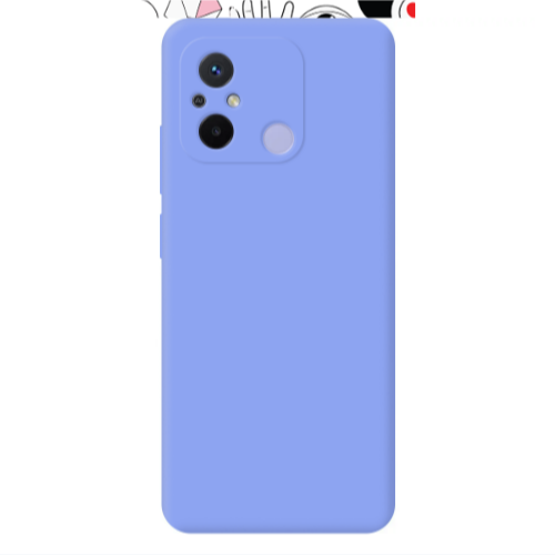 Xiaomi Redmi 12C Pyramid eyes Light Purple Colored Silicone TPU Θήκη