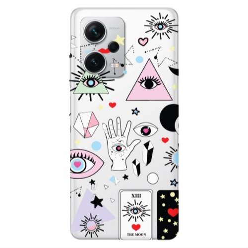 Xiaomi Redmi Note 12 5G Pyramid eyes Transparent Silicone TPU Θήκη