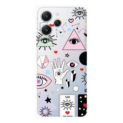 Xiaomi Redmi 12 Pyramid eyes Transparent Silicone TPU Θήκη