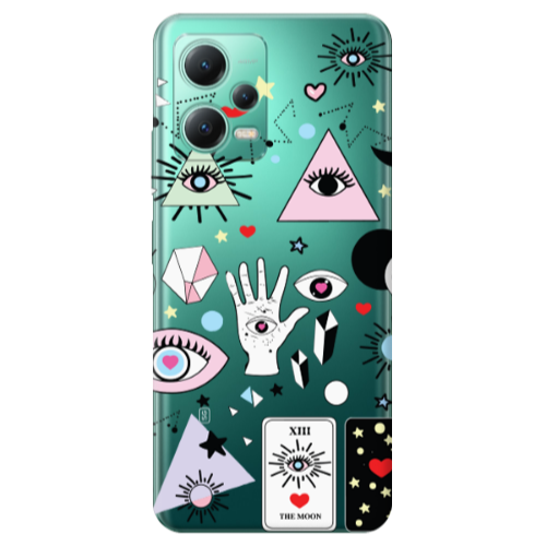 Xiaomi Redmi Note 12 Pro Plus 5G Pyramid eyes Transparent Silicone TPU Θήκη