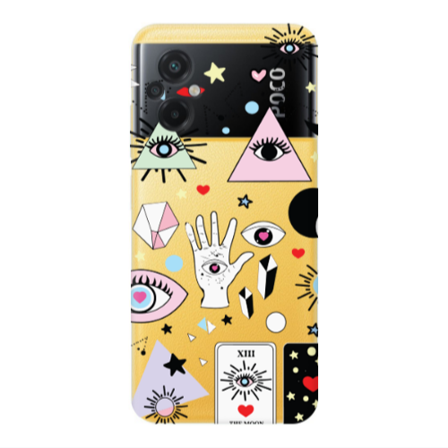 Xiaomi Poco M5 Pyramid eyes Transparent Silicone TPU Θήκη