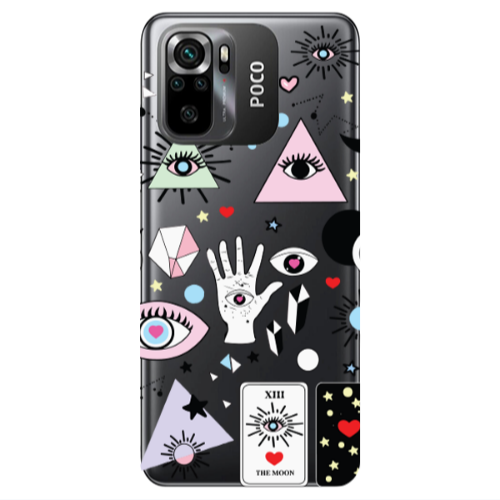 Xiaomi Poco M5 s Pyramid eyes Transparent Silicone TPU Θήκη
