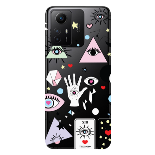 Xiaomi Redmi Note 12s Pyramid eyes Transparent Silicone TPU Θήκη