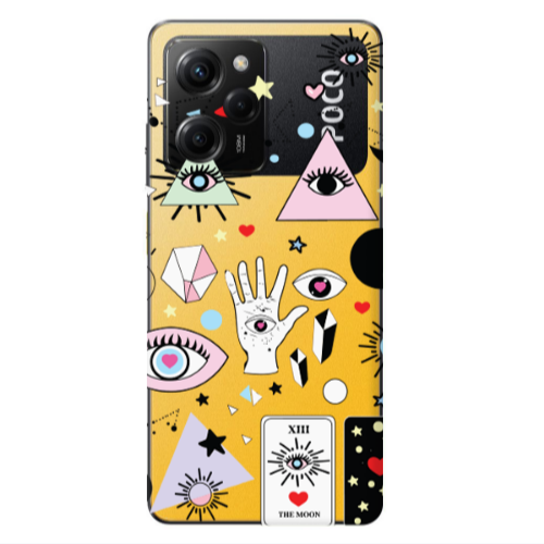 Xiaomi Poco X5 Pro Pyramid eyes Transparent Silicone TPU Θήκη