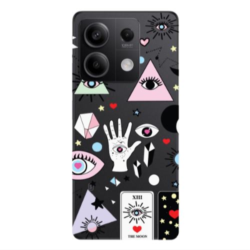 Xiaomi Redmi Note 13 5G Pyramid eyes Transparent Silicone TPU Θήκη