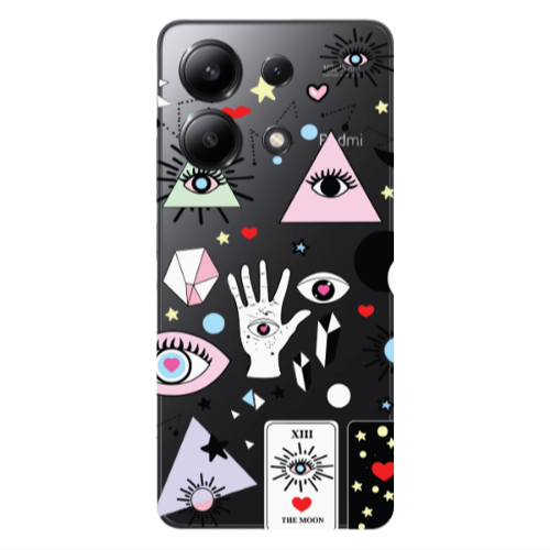 Xiaomi Redmi Note 13 4G Pyramid eyes Transparent Silicone TPU Θήκη