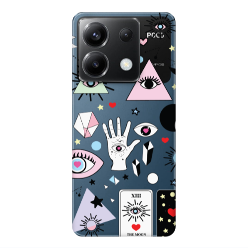 Xiaomi Poco X6 5G Pyramid eyes Transparent Silicone TPU Θήκη