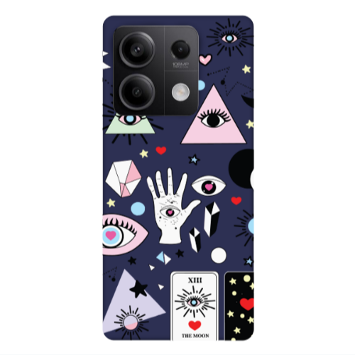 Xiaomi Redmi Note 13Pro 5G Pyramid eyes Dark blue Colored Silicone TPU Θήκη