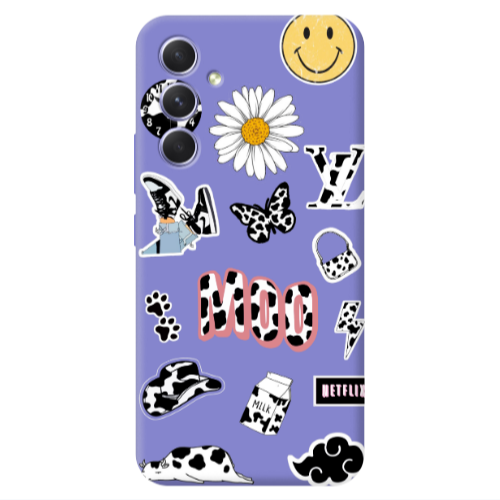 Samsung A56 Find Yourself 6 Purple Colored Silicone TPU Θήκη