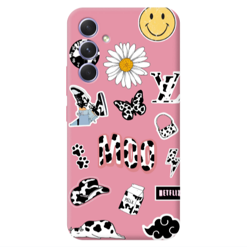 Samsung A56 Find Yourself 6 Pink Colored Silicone TPU Θήκη