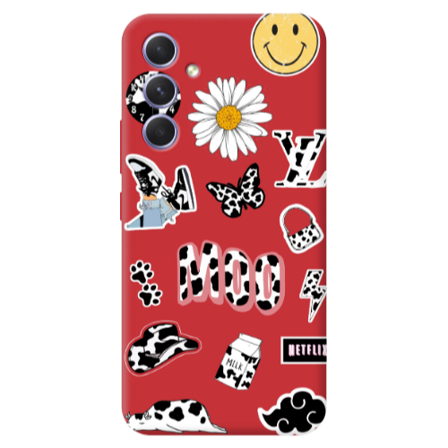 Samsung A56 Find Yourself 6 Red Colored Silicone TPU Θήκη
