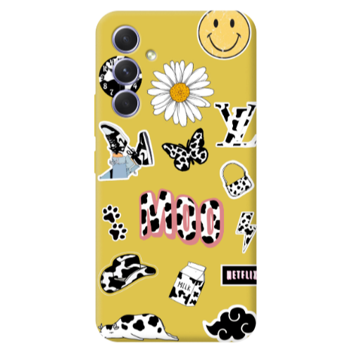 Samsung A56 Find Yourself 6 Yellow Colored Silicone TPU Θήκη