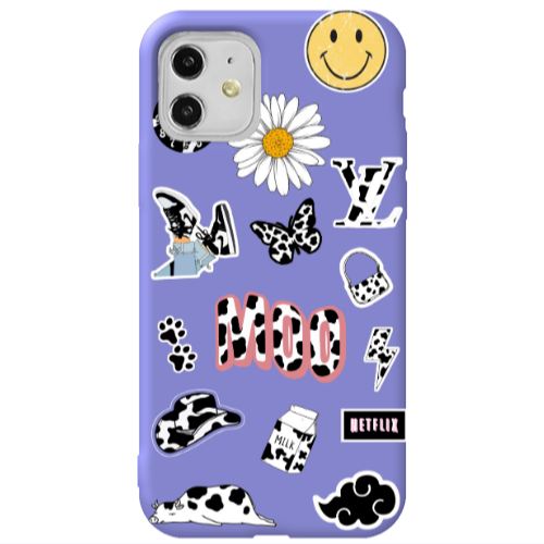 Apple iPhone 11  Find Yourself 6 Purple Colored Silicone TPU Θήκη