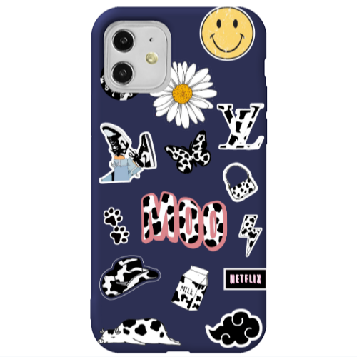 Apple iPhone 11  Find Yourself 6 Dark blue Colored Silicone TPU Θήκη