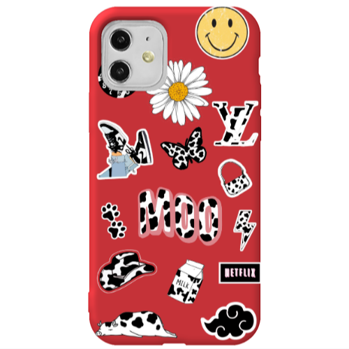 Apple iPhone 11  Find Yourself 6 Red Colored Silicone TPU Θήκη