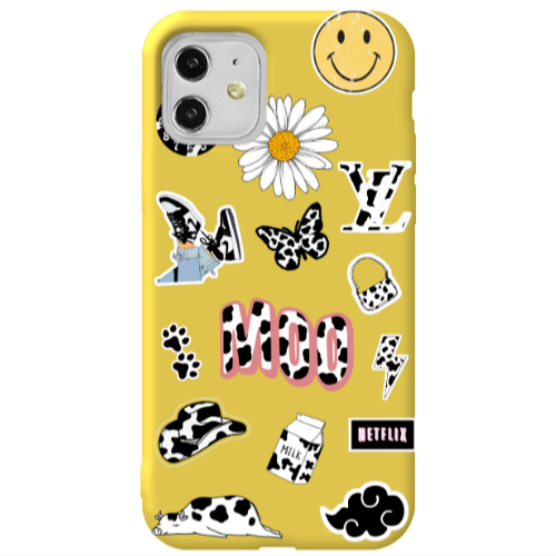 Apple iPhone 11  Find Yourself 6 Yellow Colored Silicone TPU Θήκη