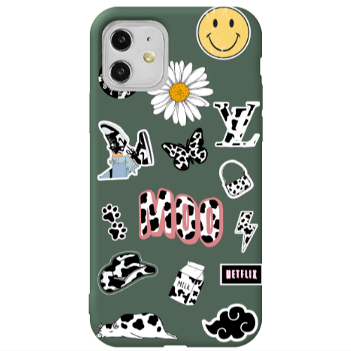 Apple iPhone 11  Find Yourself 6 Dark Green Colored Silicone TPU Θήκη