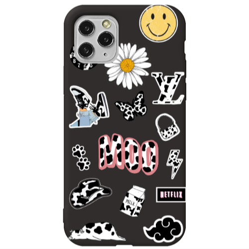 Apple iPhone 11 Pro Find Yourself 6 Black Colored Silicone TPU Θήκη