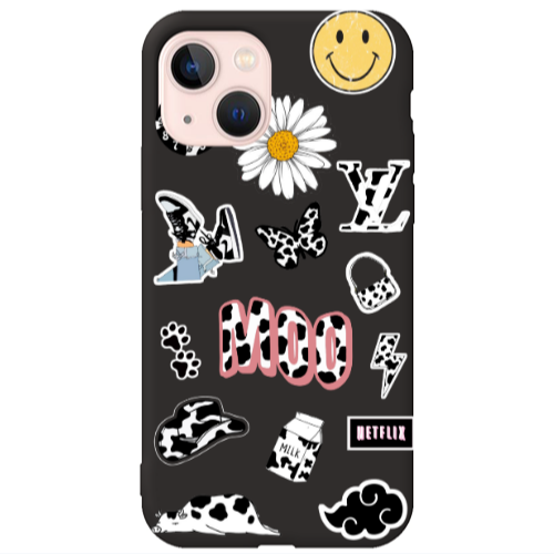 Apple iPhone 13 Find Yourself 6 Black Colored Silicone TPU Θήκη