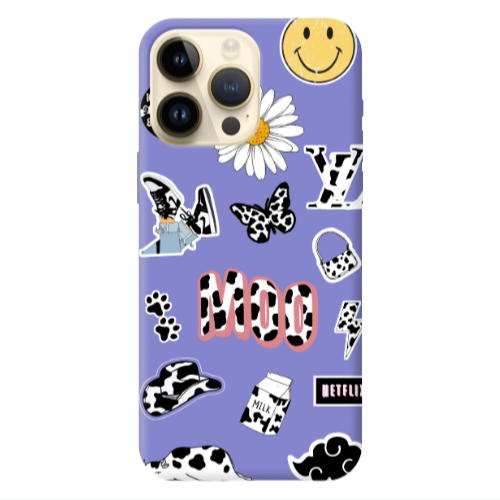 Apple iPhone 13 Pro Max Find Yourself 6 Purple Colored Silicone TPU Θήκη