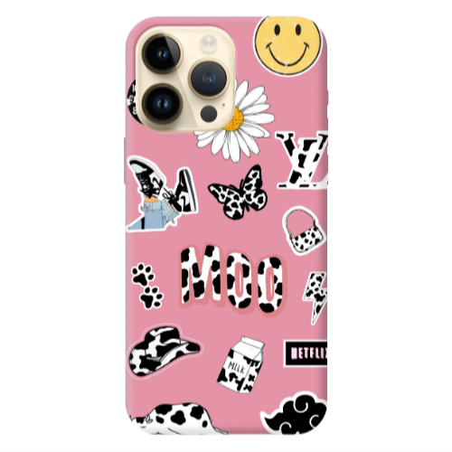 Apple iPhone 13 Pro Max Find Yourself 6 Pink Colored Silicone TPU Θήκη