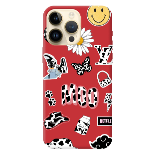 Apple iPhone 13 Pro Max Find Yourself 6 Red Colored Silicone TPU Θήκη