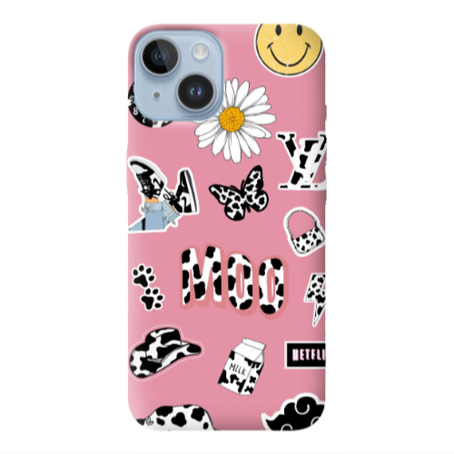 Apple iPhone 14  Find Yourself 6 Pink Colored Silicone TPU Θήκη