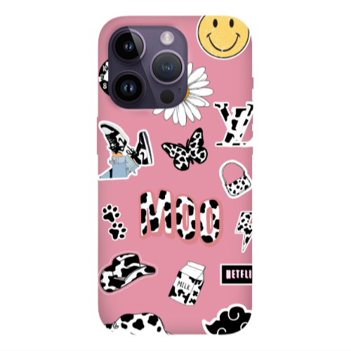 Apple iPhone 14 Pro  Find Yourself 6 Pink Colored Silicone TPU Θήκη
