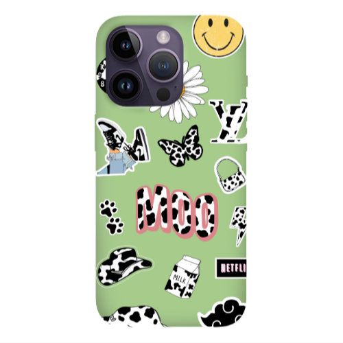 Apple iPhone 14 Pro Max Find Yourself 6 Light Green Colored Silicone TPU Θήκη
