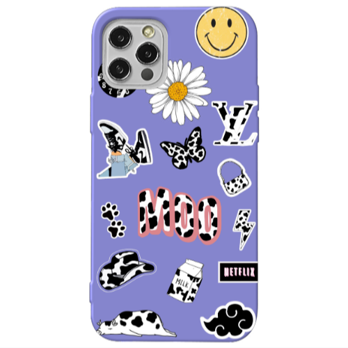 Apple iPhone 13 Pro Find Yourself 6 Purple Colored Silicone TPU Θήκη
