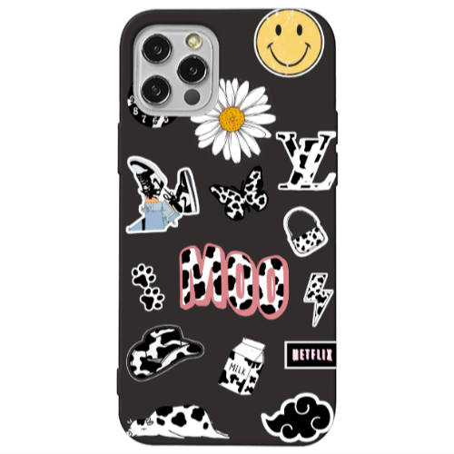 Apple iPhone 13 Pro Find Yourself 6 Black Colored Silicone TPU Θήκη