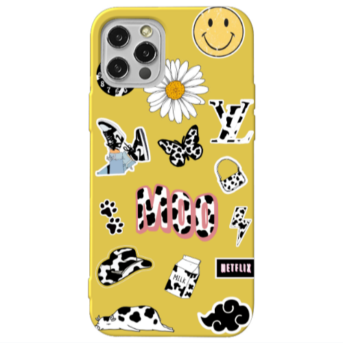 Apple iPhone 13 Pro Find Yourself 6 Yellow Colored Silicone TPU Θήκη