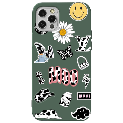 Apple iPhone 13 Pro Find Yourself 6 Dark Green Colored Silicone TPU Θήκη