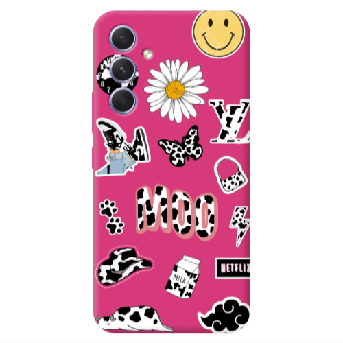 Samsung A54 Find Yourself 6 Fuchsia Colored Silicone TPU Θήκη