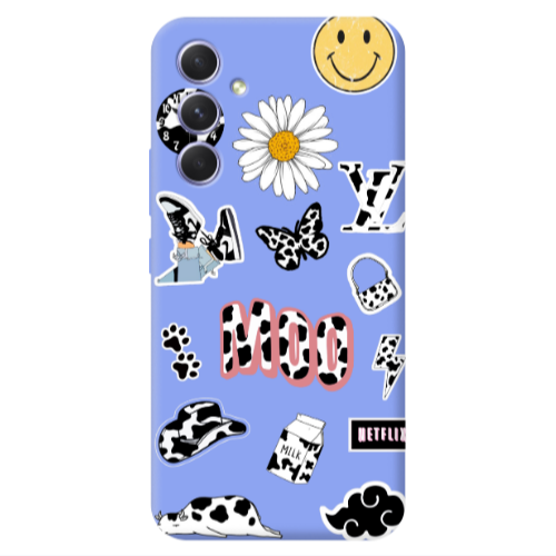 Samsung A54 Find Yourself 6 Light Purple Colored Silicone TPU Θήκη