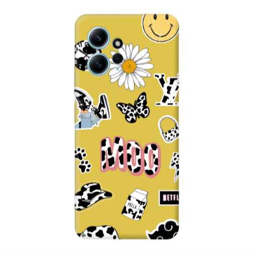 Xiaomi Redmi Note 12 4G Find Yourself 6 Yellow Colored Silicone TPU Θήκη