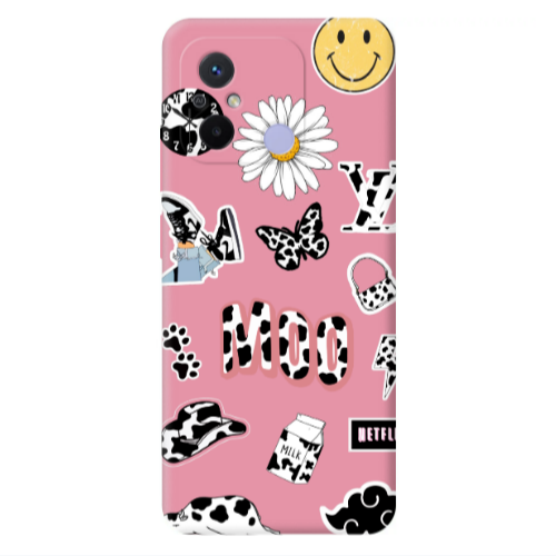 Xiaomi Redmi 12C Find Yourself 6 Pink Colored Silicone TPU Θήκη