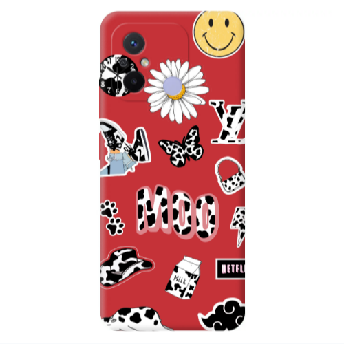 Xiaomi Redmi 12C Find Yourself 6 Red Colored Silicone TPU Θήκη