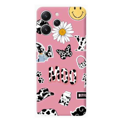 Xiaomi Redmi 12 Find Yourself 6 Pink Colored Silicone TPU Θήκη