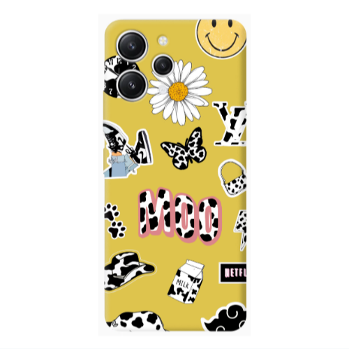 Xiaomi Redmi 12 Find Yourself 6 Yellow Colored Silicone TPU Θήκη