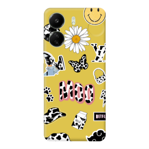 Xiaomi Redmi 13C Find Yourself 6 Yellow Colored Silicone TPU Θήκη