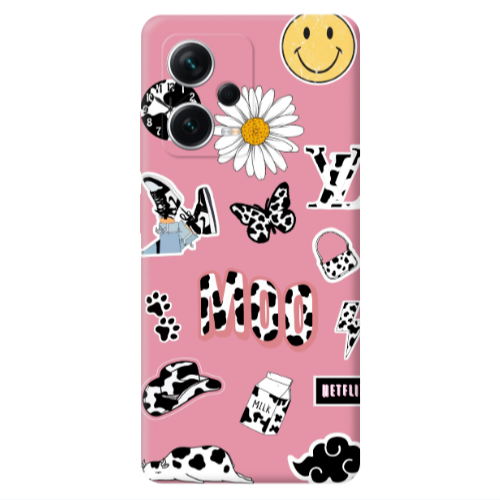 Xiaomi Poco X5 Find Yourself 6 Pink Colored Silicone TPU Θήκη