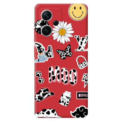 Xiaomi Poco X5 Find Yourself 6 Red Colored Silicone TPU Θήκη