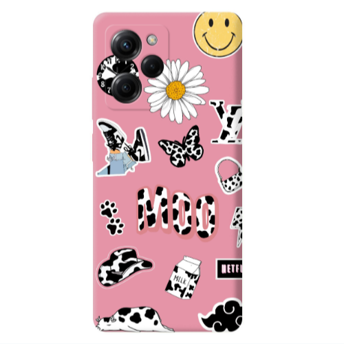 Xiaomi Poco X5 Pro Find Yourself 6 Pink Colored Silicone TPU Θήκη