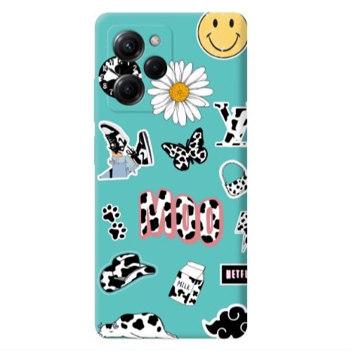 Xiaomi Poco X5 Pro Find Yourself 6 Turquoise Colored Silicone TPU Θήκη