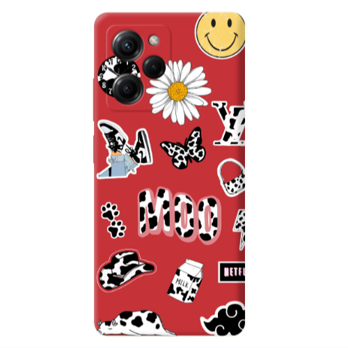Xiaomi Poco X5 Pro Find Yourself 6 Red Colored Silicone TPU Θήκη